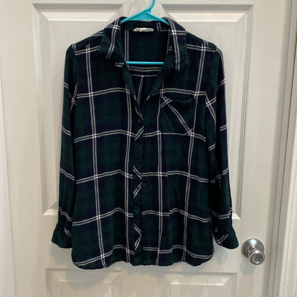 Plaid button up shirt